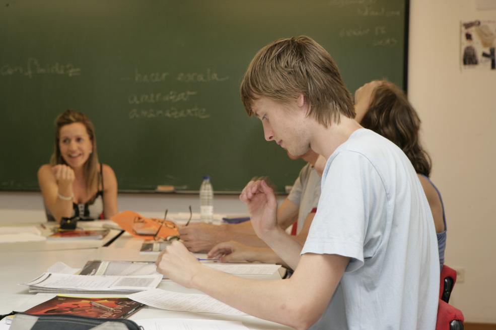 Étudiants en classe
