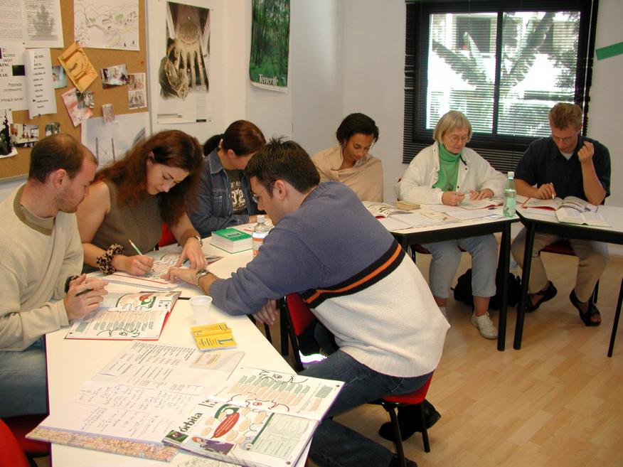 Étudiants en classe