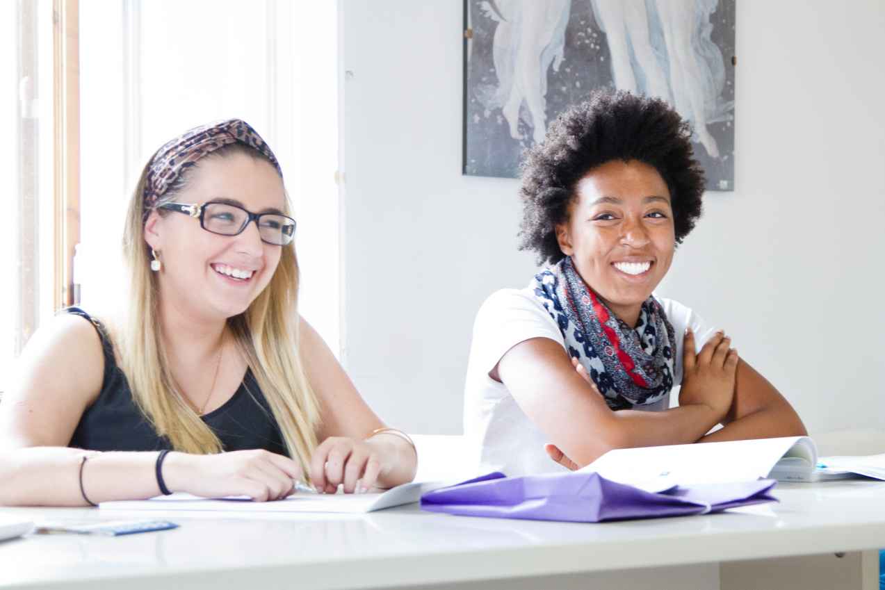 Etudiantes en séjour linguistique à Florence en Italie