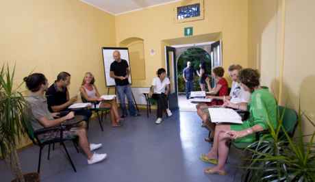 Salle d'attente-Ecole Babilonia à Taormina